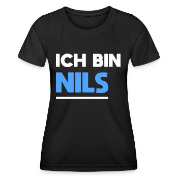 Nils Name Spruch für stolze Nils - Frauen Funktions-T-Shirt - Schwarz - Vorne - AI Model Female 172 light (172cm)