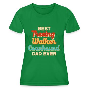 Arboriculture Walker Coonhound - T-shirt sport Femme - vert - Devant - AI Model Female 172 dark (172cm)