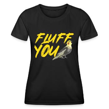 Cockatiel Cockatiel Cockatoo Perroquet Oiseau Cadeau - T-shirt sport Femme - noir - Devant - AI Model Female 172 light (172cm)