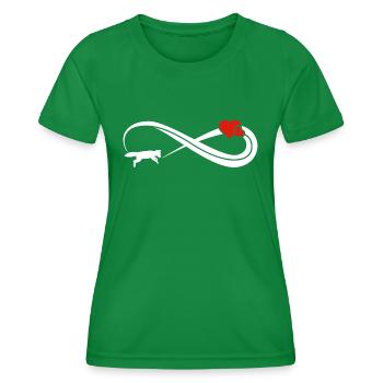 Unendlich Fuchs Unendlichkeit Zeichen - Frauen Funktions-T-Shirt - Kelly Green - Vorne - AI Model Female 172 dark (172cm)