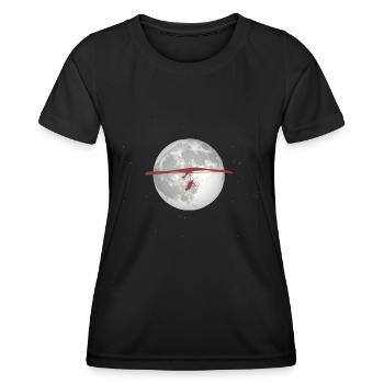 Hanggleiter Drachenflieger Deltasegler - Frauen Funktions-T-Shirt - Schwarz - Vorne - AI Model Female 172 light (172cm)