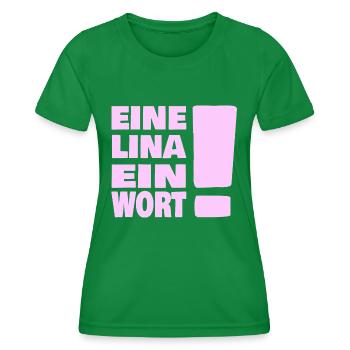Lina - Frauen Funktions-T-Shirt - Kelly Green - Vorne - AI Model Female 172 dark (172cm)