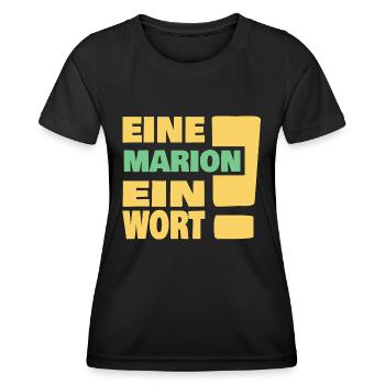 Spruch Vorname Marion - Frauen Funktions-T-Shirt - Schwarz - Vorne - AI Model Female 172 light (172cm)