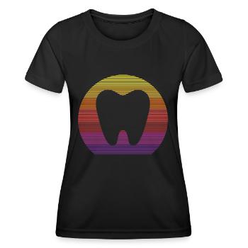 retro style colourful composition Design - Frauen Funktions-T-Shirt - Schwarz - Vorne - AI Model Female 172 light (172cm)