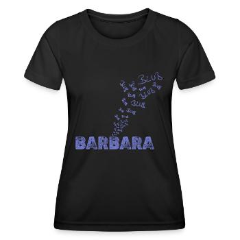 Sports nautiques Barbara - T-shirt sport Femme - noir - Devant - AI Model Female 172 light (172cm)