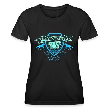 Jahr 1953 - Frauen Funktions-T-Shirt - Schwarz - Vorne - AI Model Female 172 light (172cm)