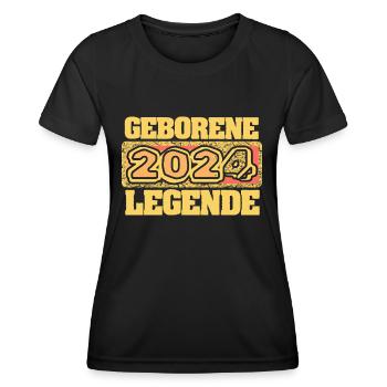 Legende 2024 - Frauen Funktions-T-Shirt - Schwarz - Vorne - AI Model Female 172 light (172cm)