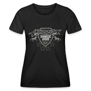 Cheval 2015 - T-shirt sport Femme - noir - Devant - AI Model Female 172 light (172cm)