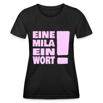 Geschenk für Mila - Frauen Funktions-T-Shirt - Schwarz - Vorne - AI Model Female 172 light (172cm)
