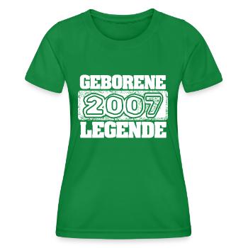 2007 - Frauen Funktions-T-Shirt - Kelly Green - Vorne - AI Model Female 172 dark (172cm)