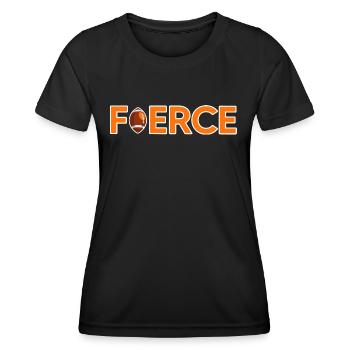rugby rugbyspieler rugbysaison rugbylogo - Frauen Funktions-T-Shirt - Schwarz - Vorne - AI Model Female 172 light (172cm)