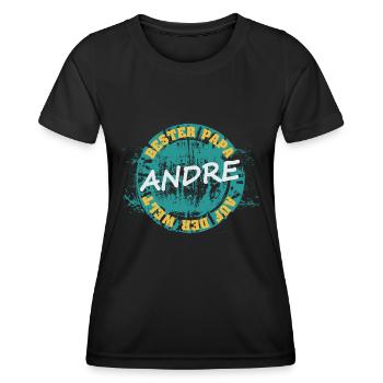 Father's Day Andre - Women's Functional T-Shirt - black - Front - AI Model Female 172 light (172cm)