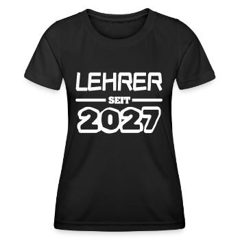 Lehrer 2027 - Frauen Funktions-T-Shirt - Schwarz - Vorne - AI Model Female 172 light (172cm)