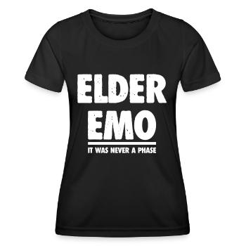 Elder Emo - Perfect Gift for Emo Fans - Women's Functional T-Shirt - black - Front - AI Model Female 172 light (172cm)