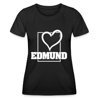 Edmund - T-shirt sport Femme - noir - Devant - AI Model Female 172 light (172cm)