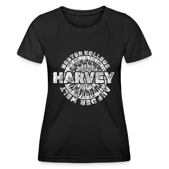 Geschenk für Harvey - Frauen Funktions-T-Shirt - Schwarz - Vorne - AI Model Female 172 light (172cm)