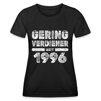 1996 - Women's Functional T-Shirt - black - Front - AI Model Female 172 light (172cm)