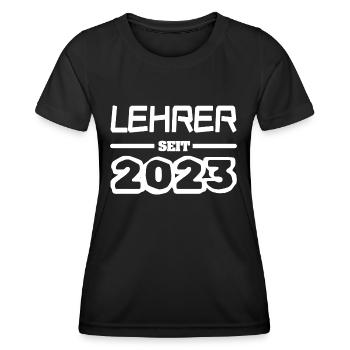 2023 - Frauen Funktions-T-Shirt - Schwarz - Vorne - AI Model Female 172 light (172cm)