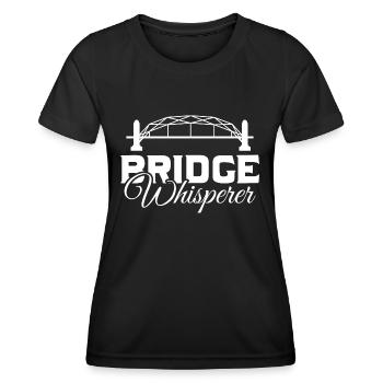 Bridge Whisperer Technical Engineer Bridge - Frauen Funktions-T-Shirt - Schwarz - Vorne - AI Model Female 172 light (172cm)