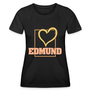 Don pour Edmund - T-shirt sport Femme - noir - Devant - AI Model Female 172 light (172cm)