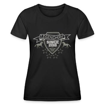 Cheval 2016 - T-shirt sport Femme - noir - Devant - AI Model Female 172 light (172cm)