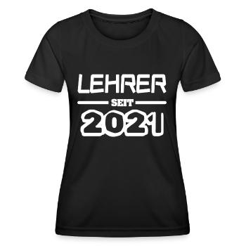 Lehrerin 2021 - Frauen Funktions-T-Shirt - Schwarz - Vorne - AI Model Female 172 light (172cm)