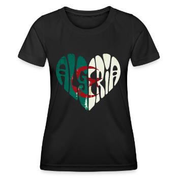 Algerien in meinem Herzen - Frauen Funktions-T-Shirt - Schwarz - Vorne - AI Model Female 172 light (172cm)