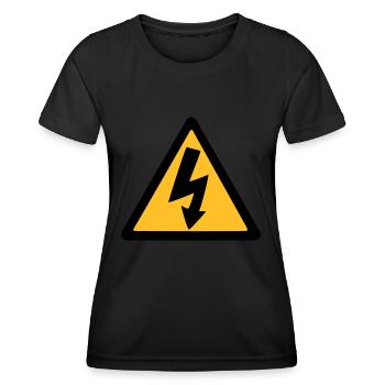 lightning thunder - Women's Functional T-Shirt - black - Front - AI Model Female 172 light (172cm)