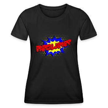 papperlapapp - T-shirt sport Femme - noir - Devant - AI Model Female 172 light (172cm)