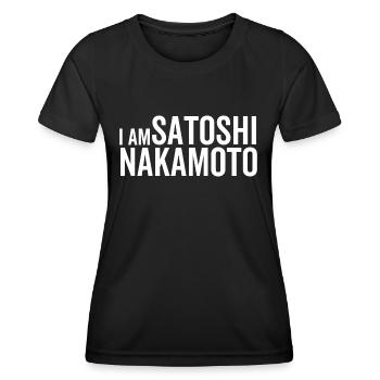 Ich bin Satoshi Nakamoto - Frauen Funktions-T-Shirt - Schwarz - Vorne - AI Model Female 172 light (172cm)