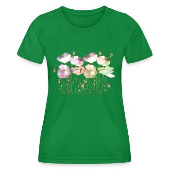 Fleur - T-shirt sport Femme - vert - Devant - AI Model Female 172 dark (172cm)
