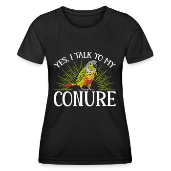 Molinasittich Parrot Bird Sun Parakeet - Women's Functional T-Shirt - black - Front - AI Model Female 172 light (172cm)