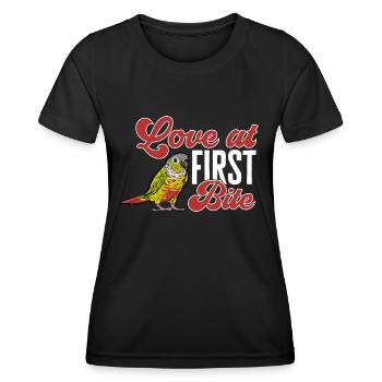 Molinasittich Perroquet Oiseau Perruche du Soleil - T-shirt sport Femme - noir - Devant - AI Model Female 172 light (172cm)