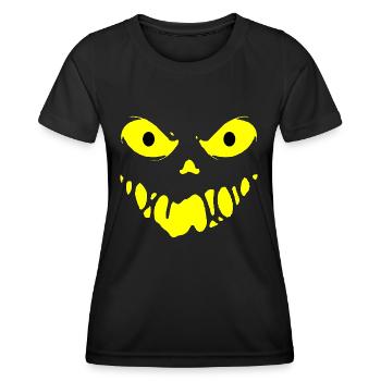 Böses Gesicht - Frauen Funktions-T-Shirt - Schwarz - Vorne - AI Model Female 172 light (172cm)