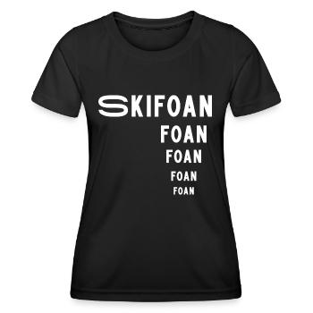 Skifoan - Frauen Funktions-T-Shirt - Schwarz - Vorne - AI Model Female 172 light (172cm)