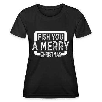 Boat Christmas Vacation Christmas Present - Women's Functional T-Shirt - black - Front - AI Model Female 172 light (172cm)