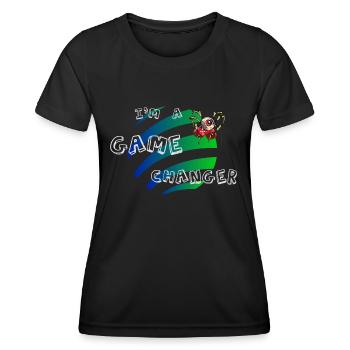 Changer la donne - changer le résultat - T-shirt sport Femme - noir - Devant - AI Model Female 172 light (172cm)