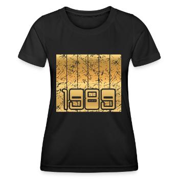 Jahrgang 1989 - Frauen Funktions-T-Shirt - Schwarz - Vorne - AI Model Female 172 light (172cm)