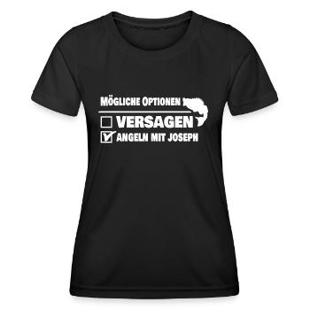 Vorname Joseph - Frauen Funktions-T-Shirt - Schwarz - Vorne - AI Model Female 172 light (172cm)