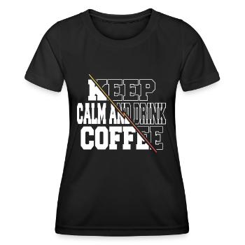 morning fun birthday present idea birthday present - Women's Functional T-Shirt - black - Front - AI Model Female 172 light (172cm)
