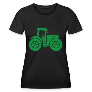 Traktor - Frauen Funktions-T-Shirt - Schwarz - Vorne - AI Model Female 172 light (172cm)