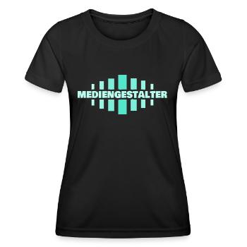 Geschenk für Mediengestalter - Frauen Funktions-T-Shirt - Schwarz - Vorne - AI Model Female 172 light (172cm)