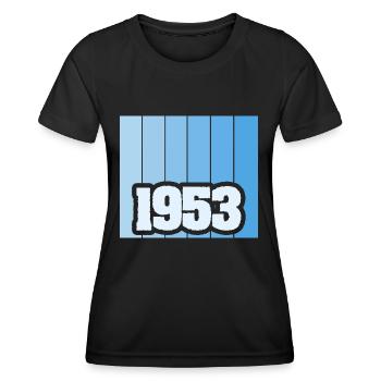 1953 - Frauen Funktions-T-Shirt - Schwarz - Vorne - AI Model Female 172 light (172cm)