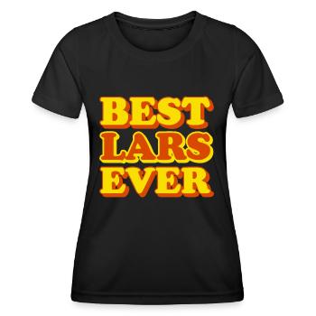 Cadeau amusant avec prénom Lars - T-shirt sport Femme - noir - Devant - AI Model Female 172 light (172cm)