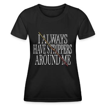 electrician bib birthday present idea awesome - Women's Functional T-Shirt - black - Front - AI Model Female 172 light (172cm)