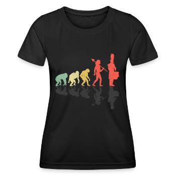 Corps de tambours évolution fanfare tambour musique Perc - T-shirt sport Femme - noir - Devant - AI Model Female 172 light (172cm)