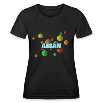 Arian as Arian - Women's Functional T-Shirt - black - Front - AI Model Female 172 light (172cm)