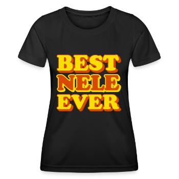 Nele Vorname Lustiges Geschenk - Frauen Funktions-T-Shirt - Schwarz - Vorne - AI Model Female 172 light (172cm)