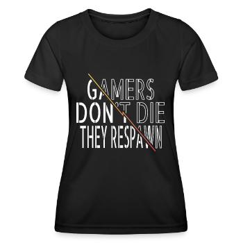 Bière meilleure et jeu de rôle de dés de sommeil - T-shirt sport Femme - noir - Devant - AI Model Female 172 light (172cm)
