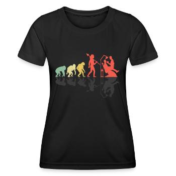 Retro Evolution Dentist Dental Dentistry Dentists - Women's Functional T-Shirt - black - Front - AI Model Female 172 light (172cm)